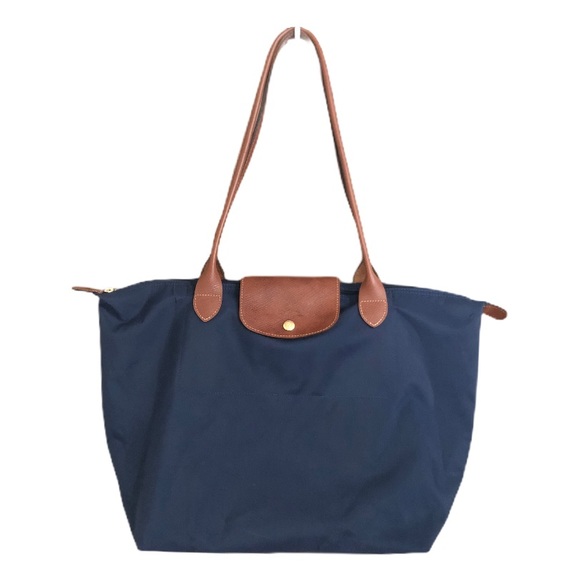 Longchamp Handbags - Longchamp Navy Le Pliage Tote Large